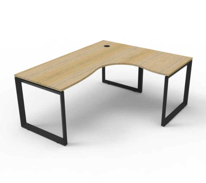 Deluxe Corner Desk with Loop Leg (3 Size Options Available)